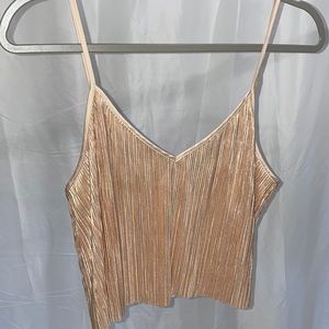 Victoria’s Secret, size M, metallic crop top